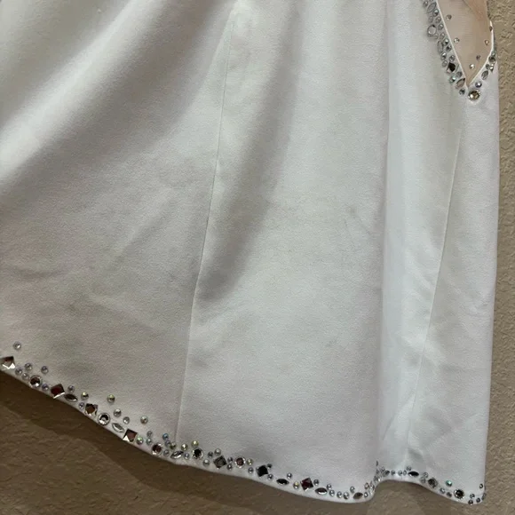 Fashion Nova Elegant White Asymmetrical Dress - Picture 9 of 12